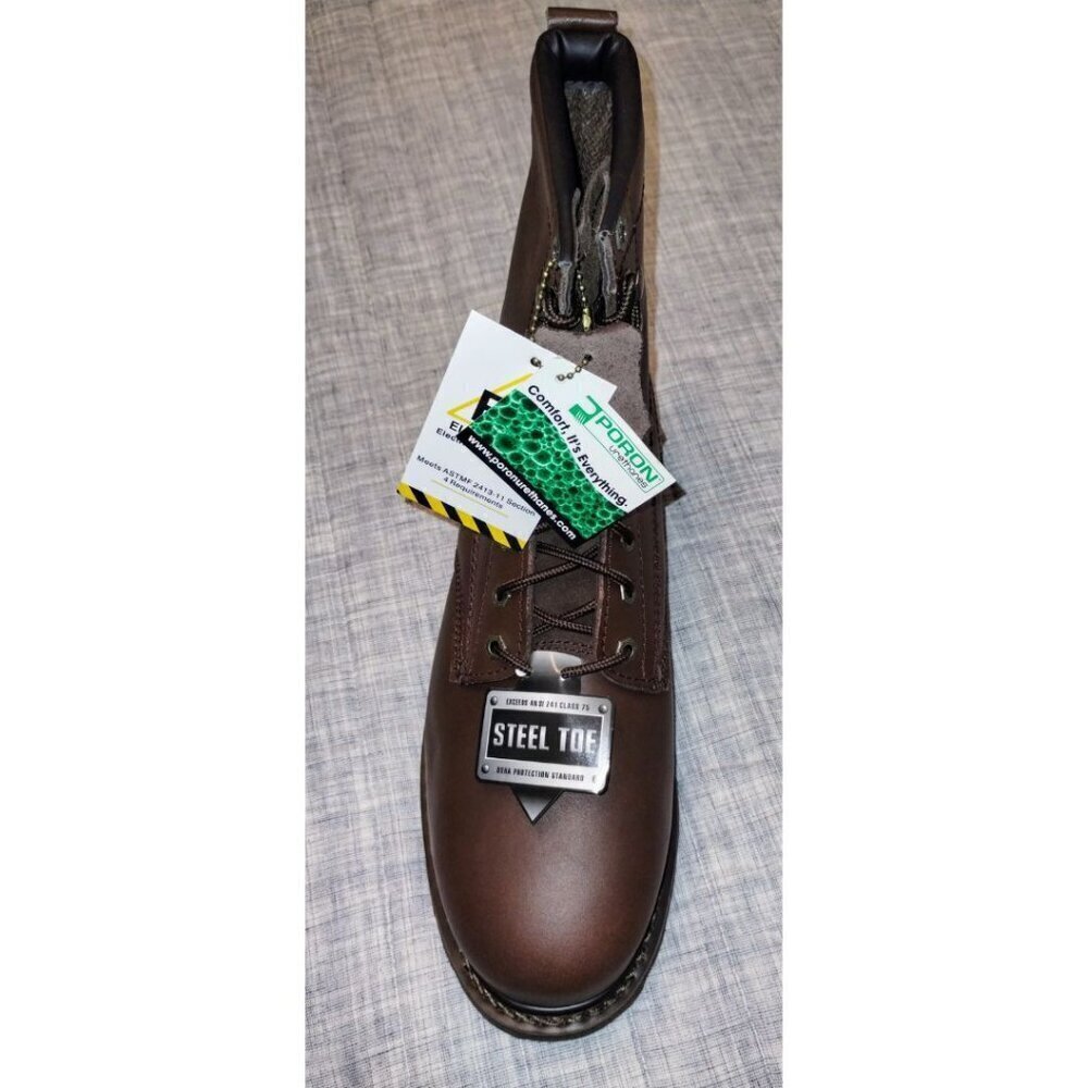 Samco Freezerwear Steel-Toe Work - 8" Moondance Oil F/G Boot Retail $150 - Picture 4 of 6
